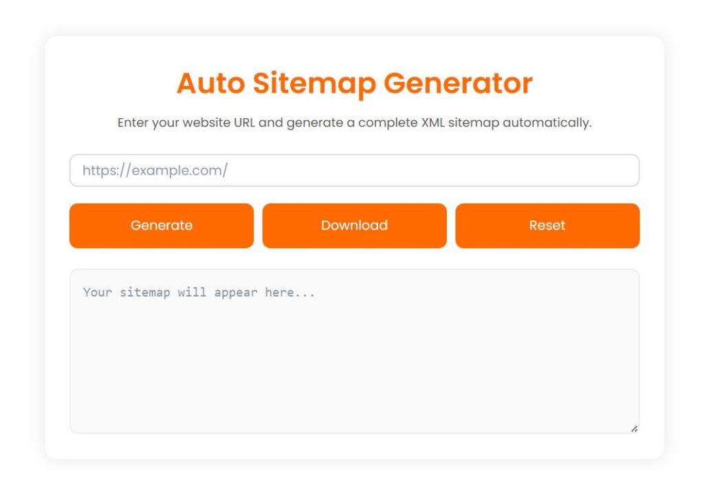 Sitemap Creator Online