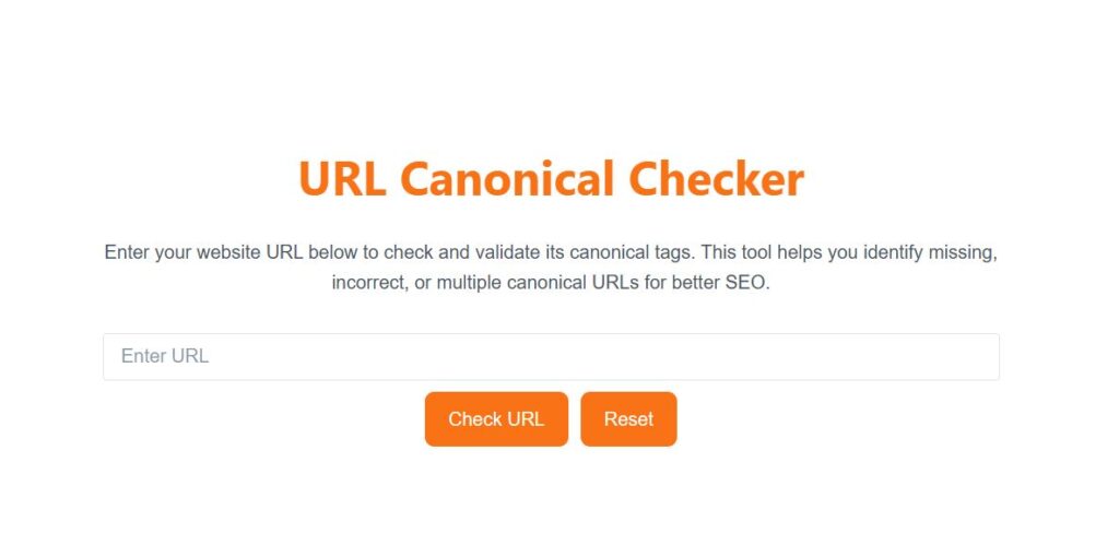 Free URL Canonical Checker