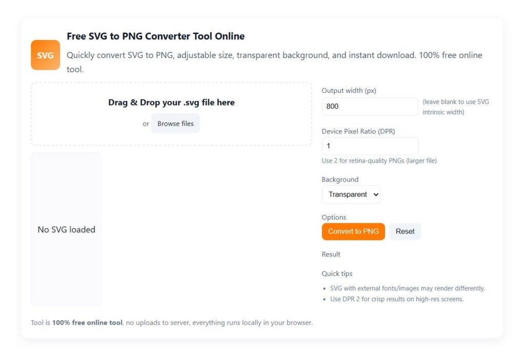 Free SVG to PNG Converter Tool Online