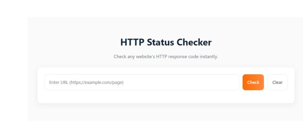 HTTP Status Checker Free Online Tool