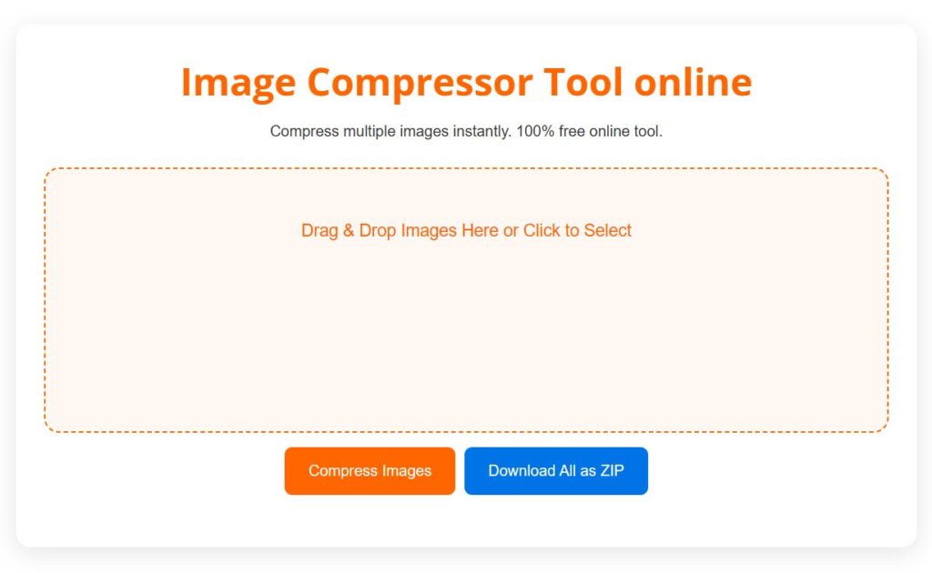Image Compressor Tool online
