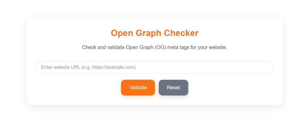 Open Graph Checker