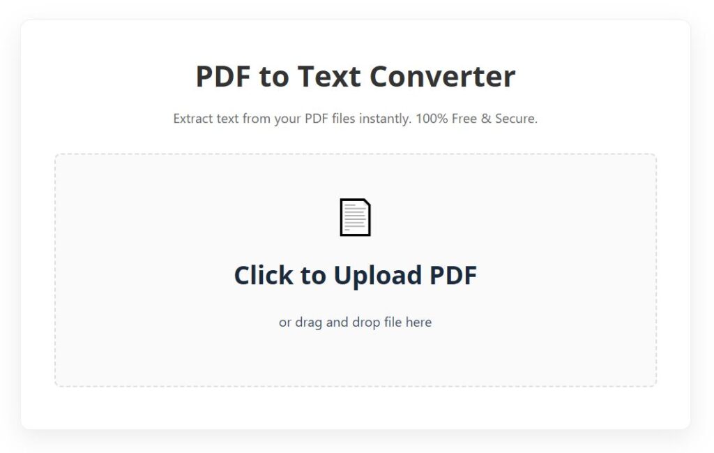 PDF to Text Tool Online