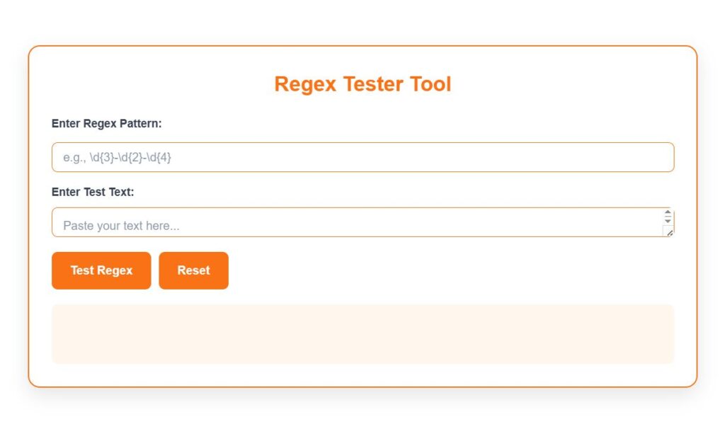 Regex Tester Tool Online