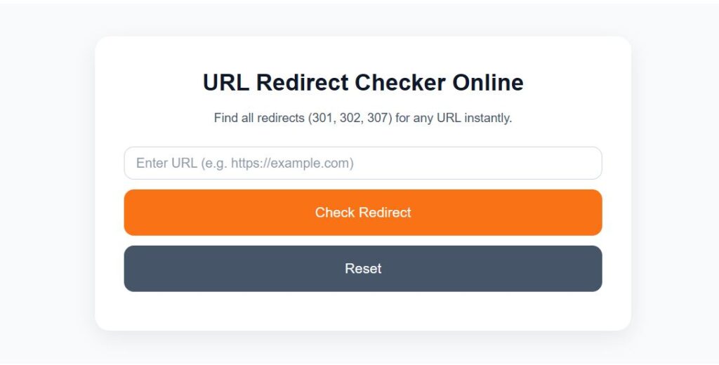 URL Redirect Checker Online
